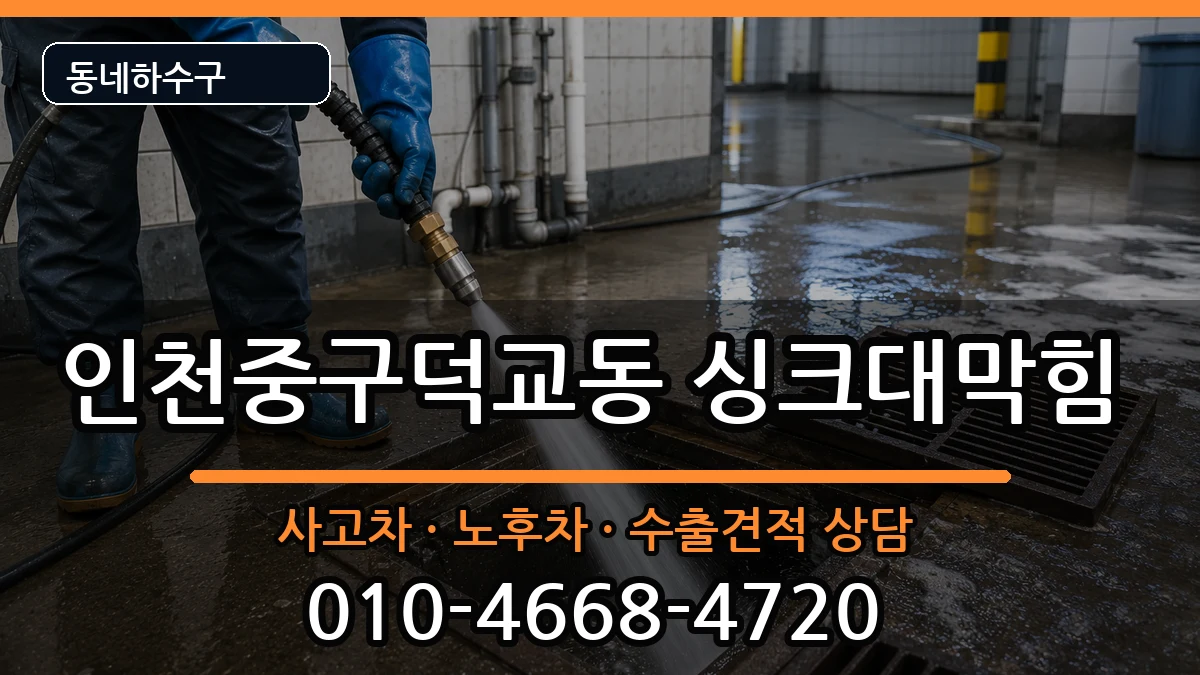 인천중구덕교동 싱크대막힘 인천중구덕교동 싱크대막힘 증상 처리 안내 이미지 3