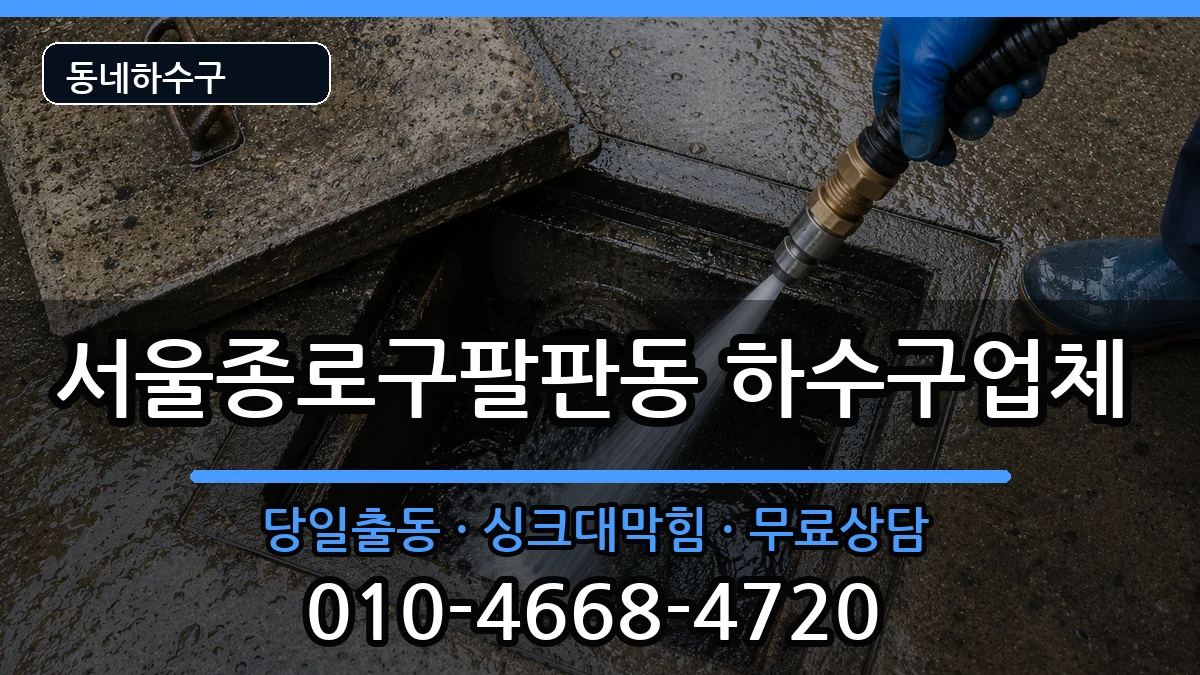 서울종로구팔판동 하수구막힘 서울종로구팔판동 하수구막힘 증상 처리 안내 이미지 2