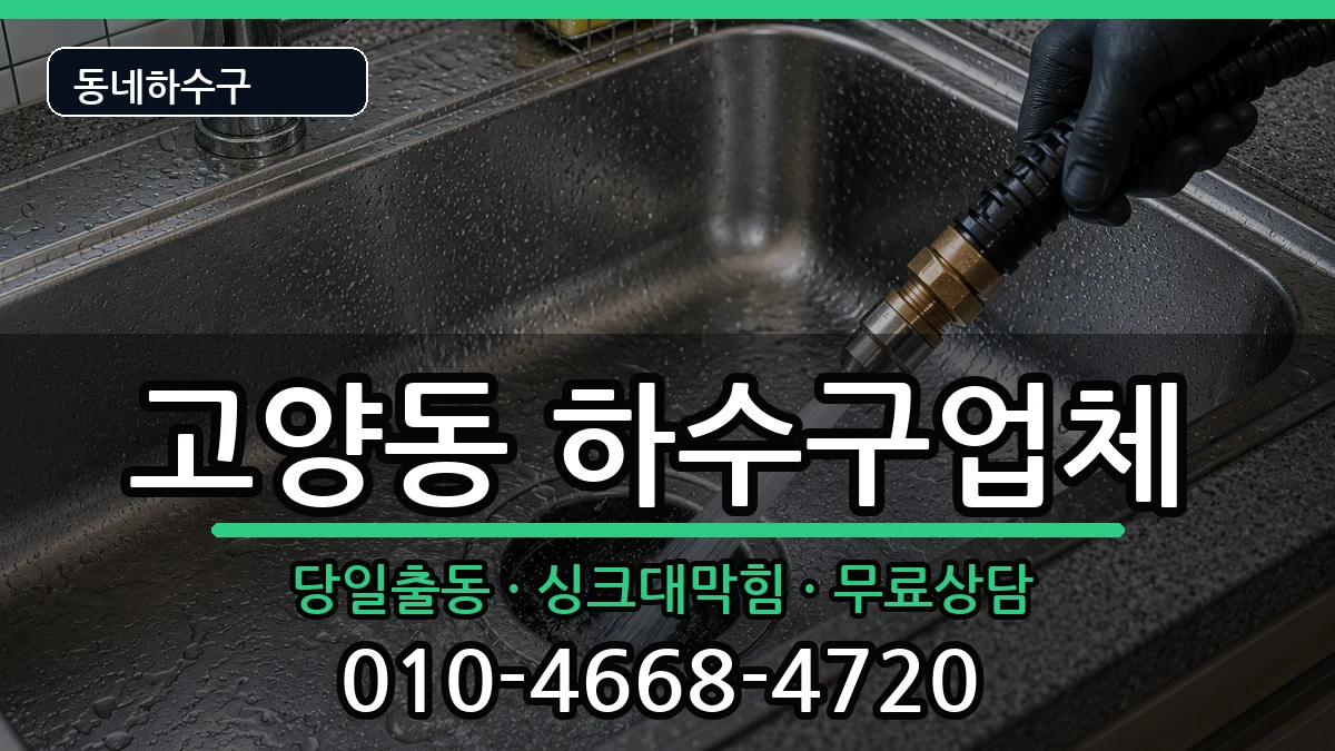 경기고양시덕양구고양동  하수구막힘 준비사항형