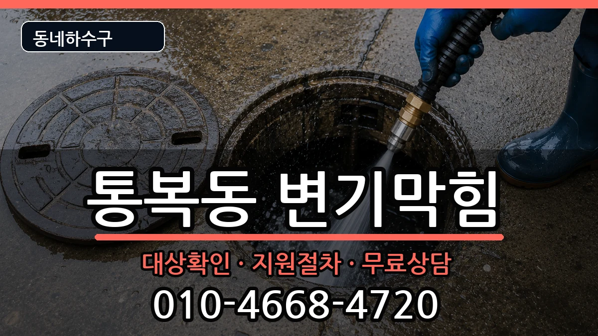 경기평택시통복동 변기막힘 증상 처리 안내 이미지 3