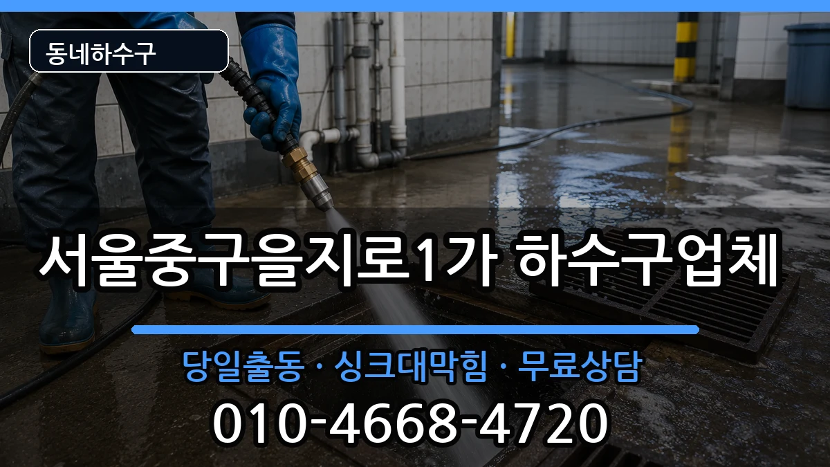 서울중구을지로1가 하수구막힘 서울중구을지로1가 하수구막힘 증상 처리 안내 이미지 2