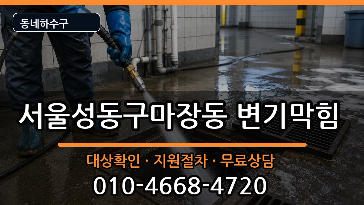 서울성동구마장동 변기막힘 증상 처리 안내 이미지 3
