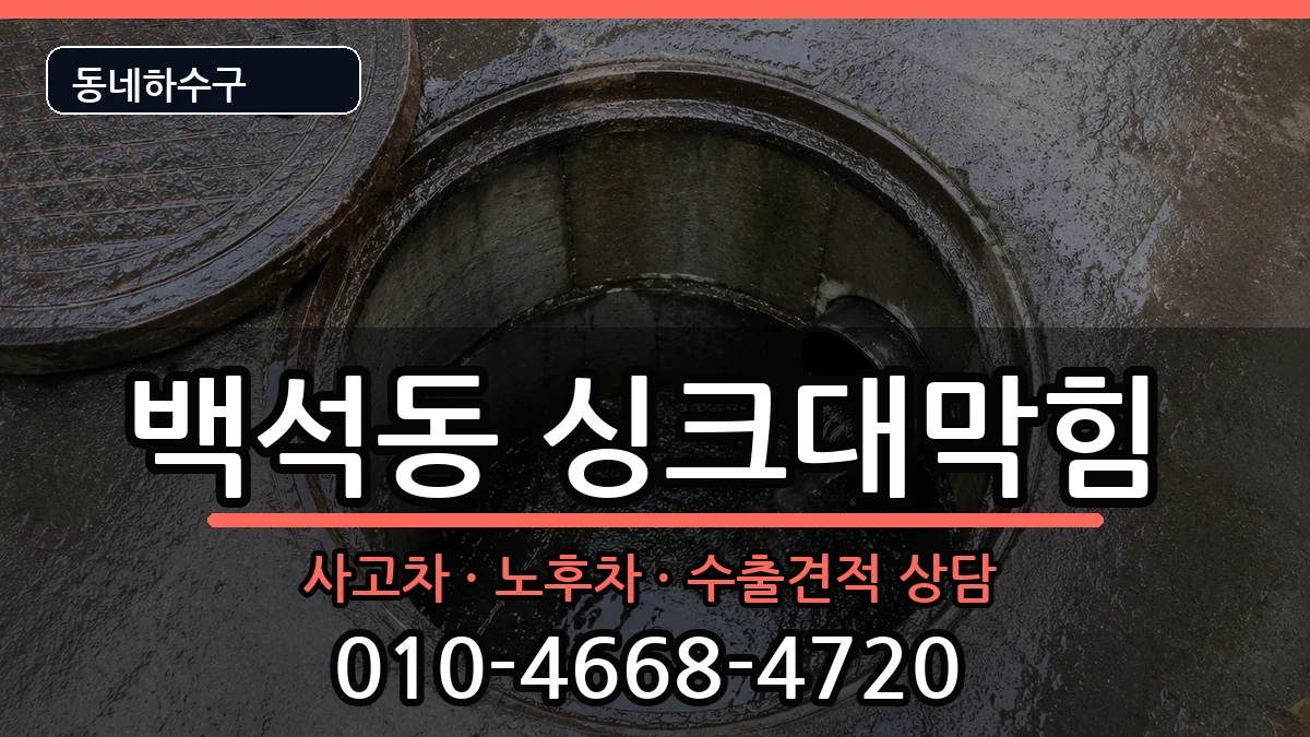 경기고양시일산동구백석동  싱크대막힘 FAQ형