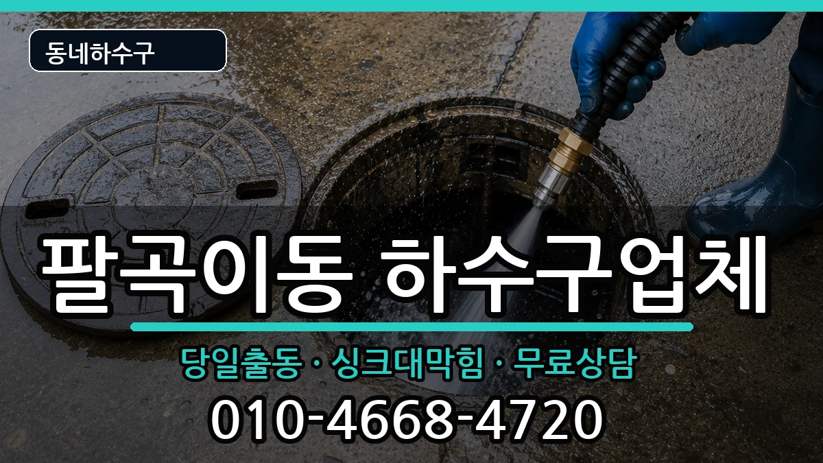 경기안산시상록구팔곡이동 하수구막힘 경기안산시상록구팔곡이동 하수구막힘 증상 처리 안내 이미지 3