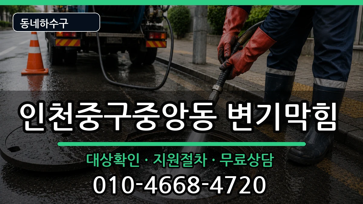 인천중구중앙동 변기막힘 인천중구중앙동 변기막힘 증상 처리 안내 이미지 2