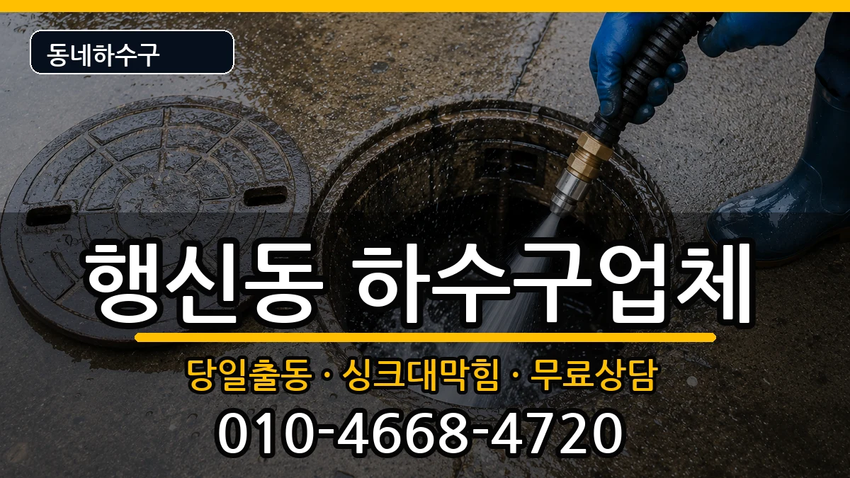 경기고양시덕양구행신동 하수구막힘 증상 처리 안내 이미지 3