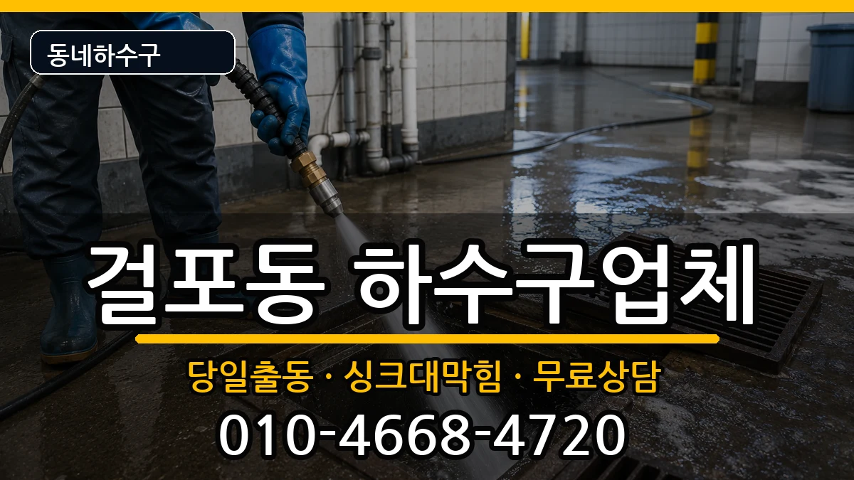 경기김포시걸포동 하수구막힘 경기김포시걸포동 하수구막힘 증상 처리 안내 이미지 1
