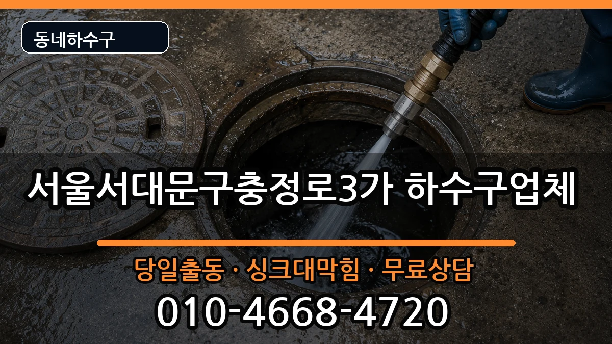 서울서대문구충정로3가 하수구막힘 서울서대문구충정로3가 하수구막힘 증상 처리 안내 이미지 3