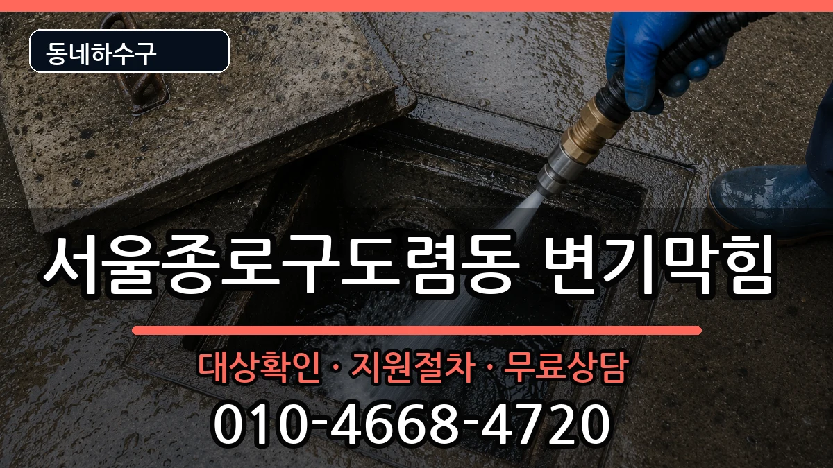 서울종로구도렴동 변기막힘 서울종로구도렴동 변기막힘 증상 처리 안내 이미지 2