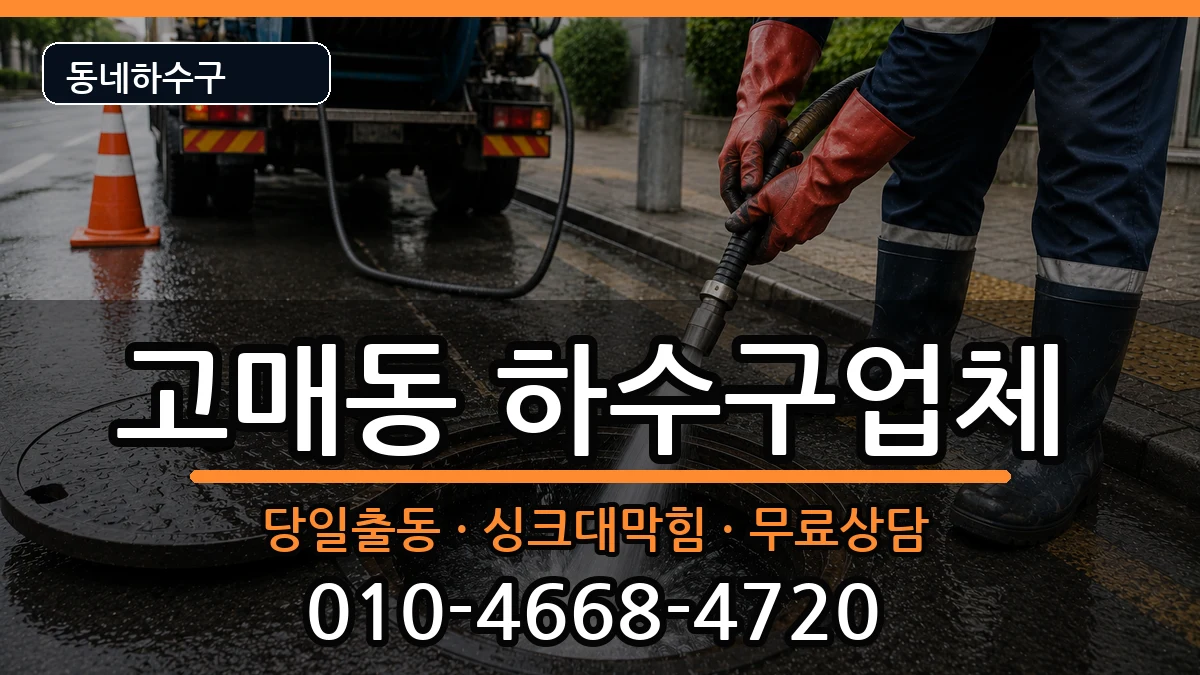 경기용인시기흥구고매동  하수구막힘 질문형