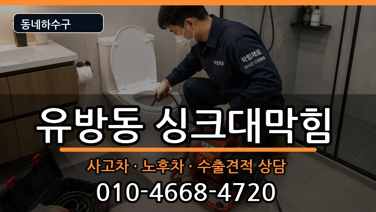 경기용인시처인구유방동  싱크대막힘 사례형
