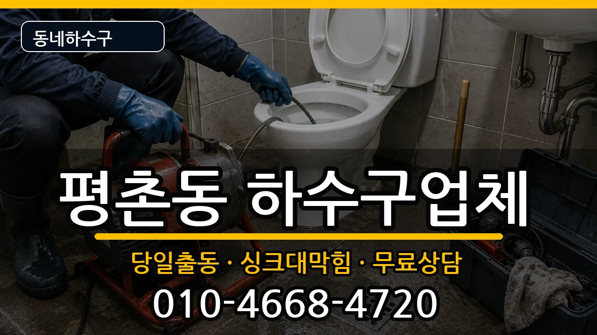 경기안양시동안구평촌동 하수구막힘 증상 처리 안내 이미지 3