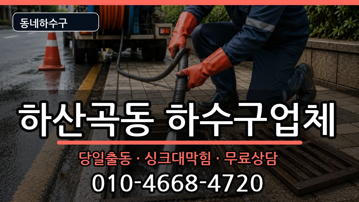 경기하남시하산곡동 하수구막힘 경기하남시하산곡동 하수구막힘 증상 처리 안내 이미지 1