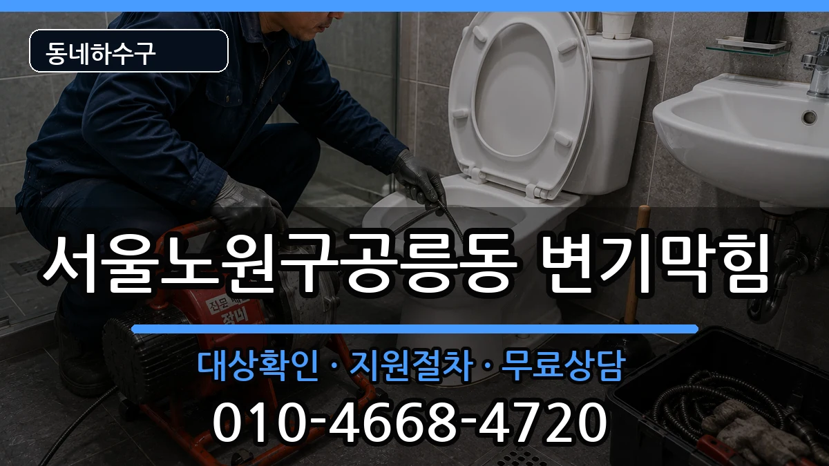 서울노원구공릉동 변기막힘 서울노원구공릉동 변기막힘 증상 처리 안내 이미지 1
