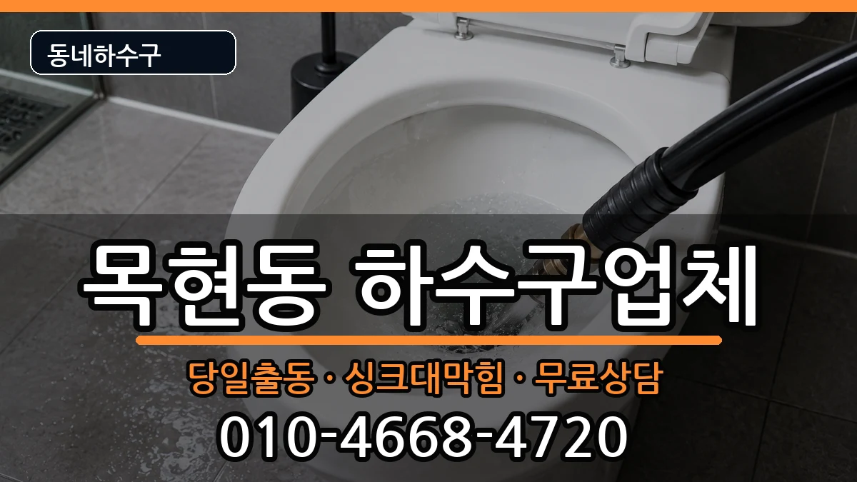경기광주시목현동 하수구막힘 증상 처리 안내 이미지 3