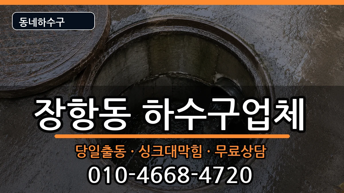 경기고양시일산동구장항동  하수구막힘 FAQ형