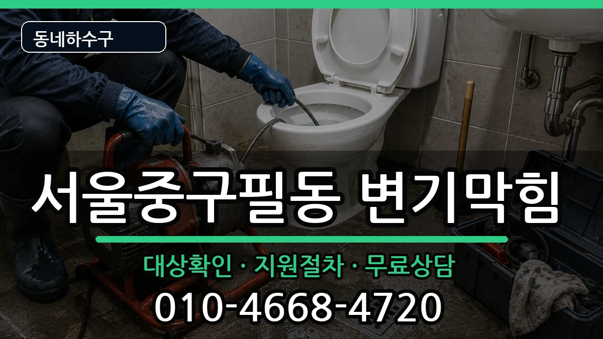 서울중구필동  변기막힘 비교형
