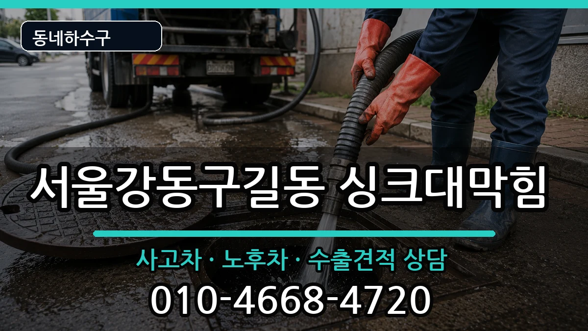 서울강동구길동 싱크대막힘 서울강동구길동 싱크대막힘 증상 처리 안내 이미지 4