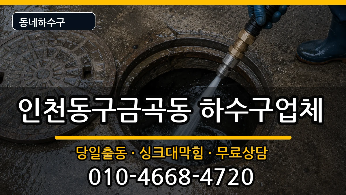 인천동구금곡동 하수구막힘 인천동구금곡동 하수구막힘 증상 처리 안내 이미지 2