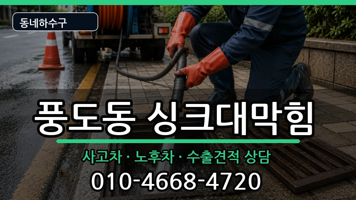 경기안산시단원구풍도동 싱크대막힘 증상 처리 안내 이미지 1