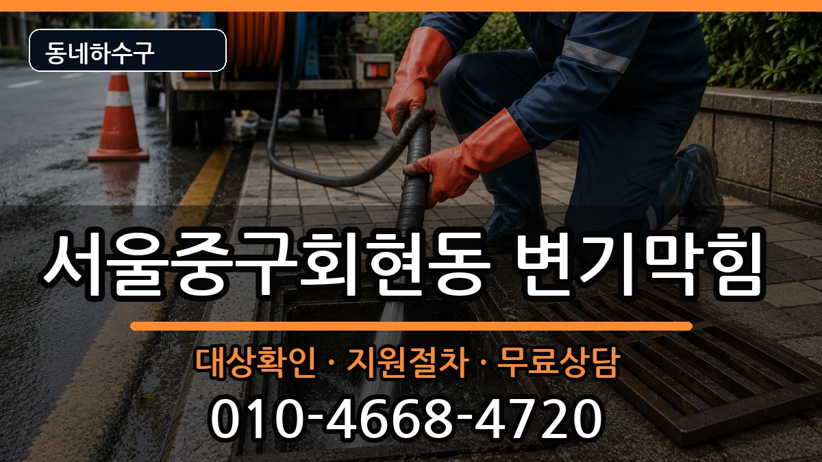 서울중구회현동  변기막힘 질문형