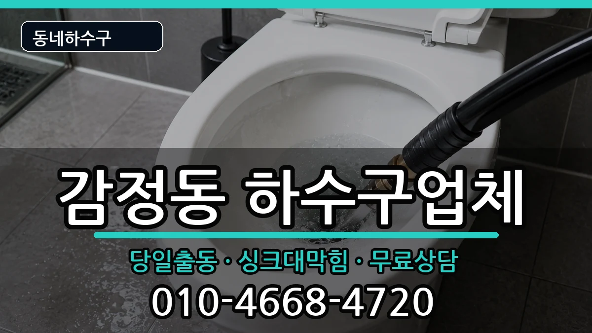 경기김포시감정동  하수구막힘 준비사항형