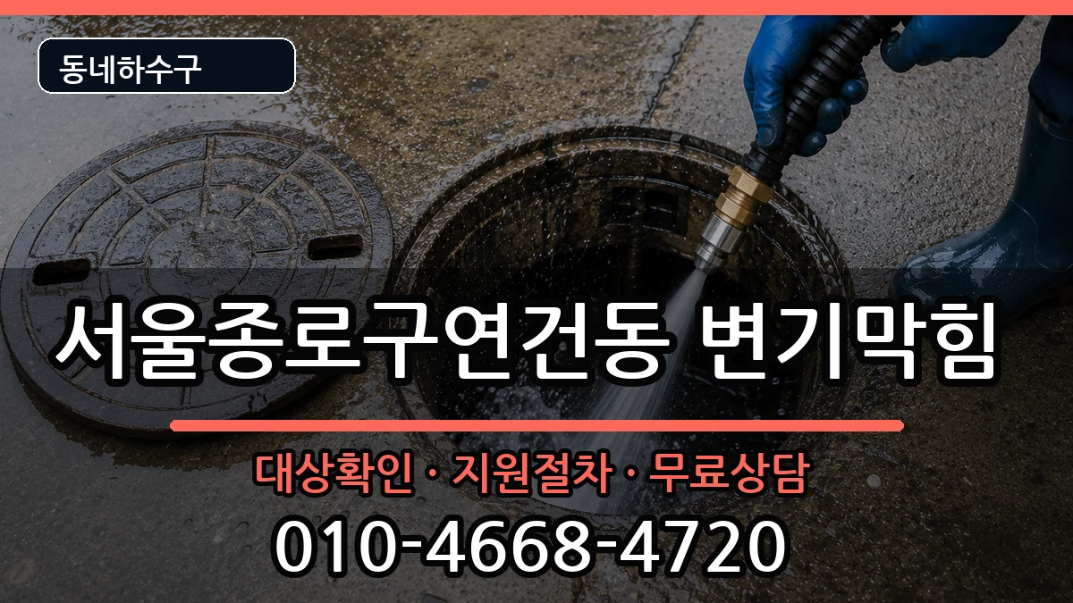서울종로구연건동 변기막힘 서울종로구연건동 변기막힘 증상 처리 안내 이미지 1
