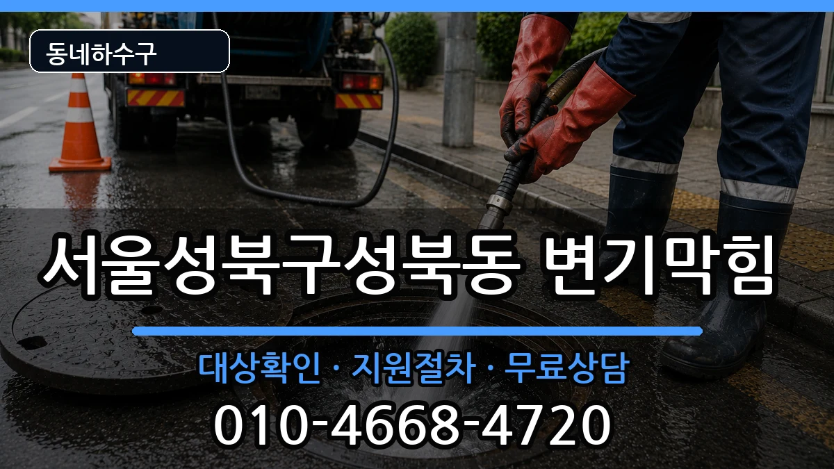 서울성북구성북동 변기막힘 증상 처리 안내 이미지 1