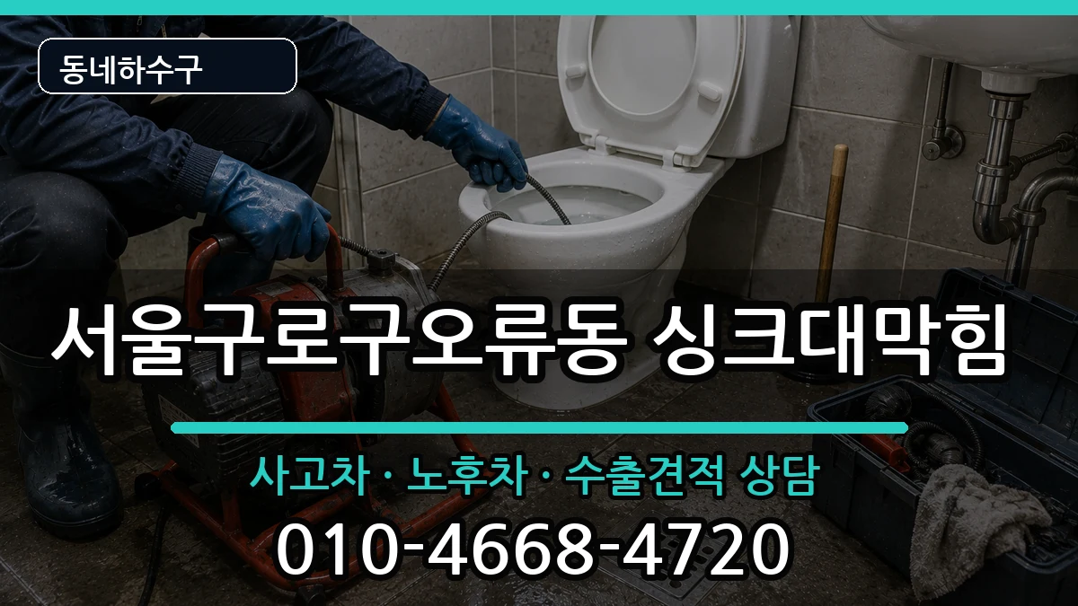서울구로구오류동 싱크대막힘 서울구로구오류동 싱크대막힘 증상 처리 안내 이미지 3
