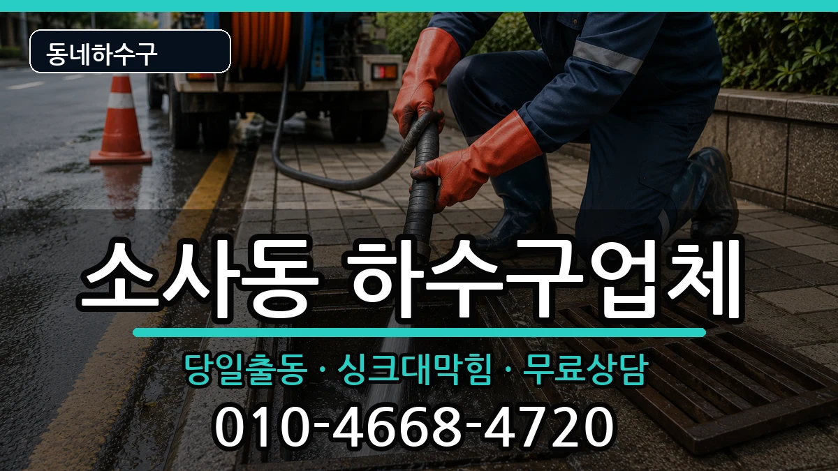 경기평택시소사동  하수구막힘 질문형