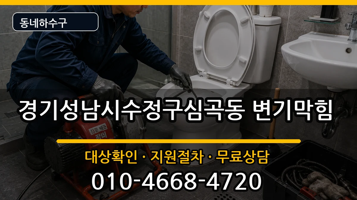 경기성남시수정구심곡동 변기막힘 경기성남시수정구심곡동 변기막힘 증상 처리 안내 이미지 2