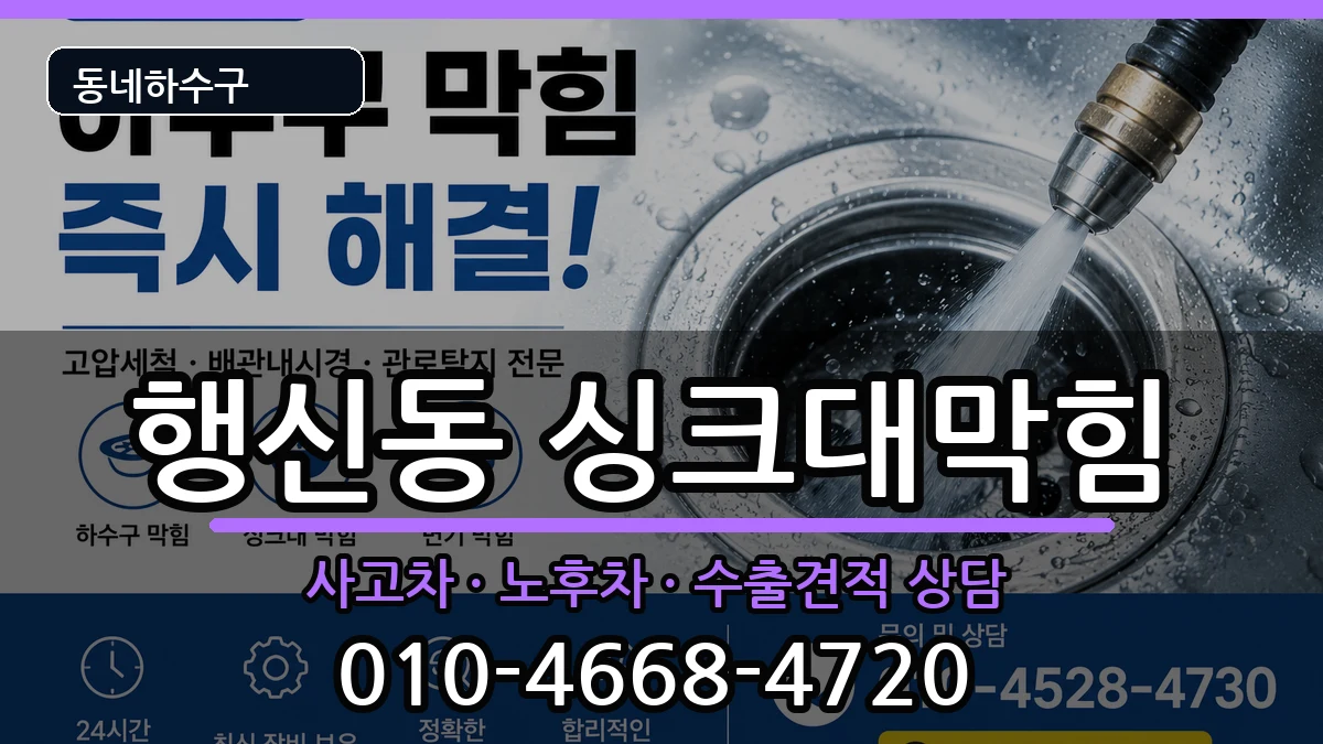경기고양시덕양구행신동 싱크대막힘 증상 처리 안내 이미지 2