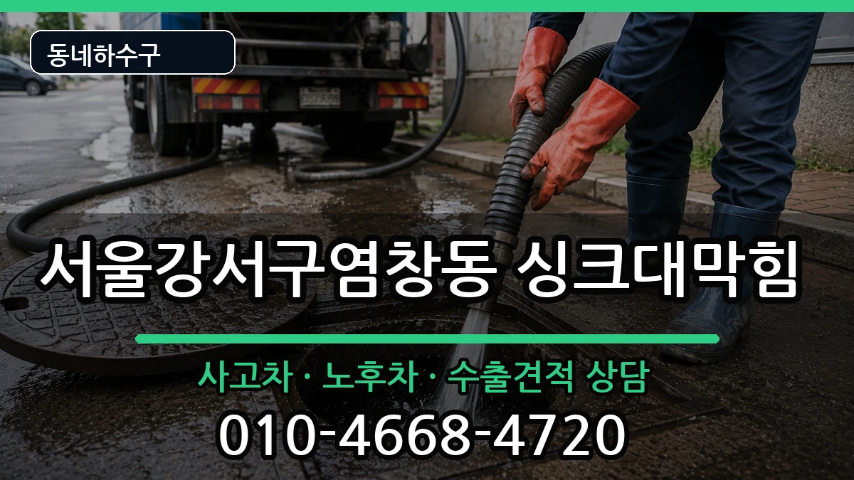 서울강서구염창동  싱크대막힘 정보형