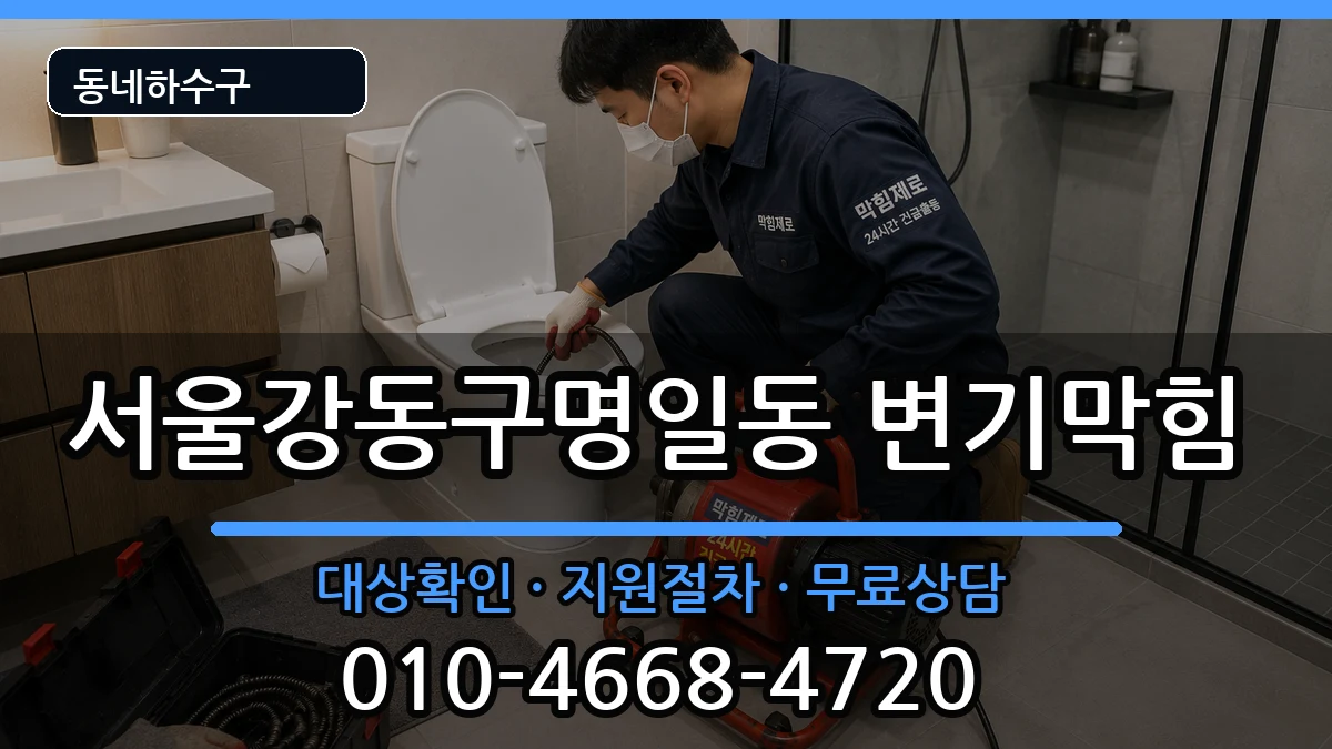 서울강동구명일동 변기막힘 서울강동구명일동 변기막힘 증상 처리 안내 이미지 3