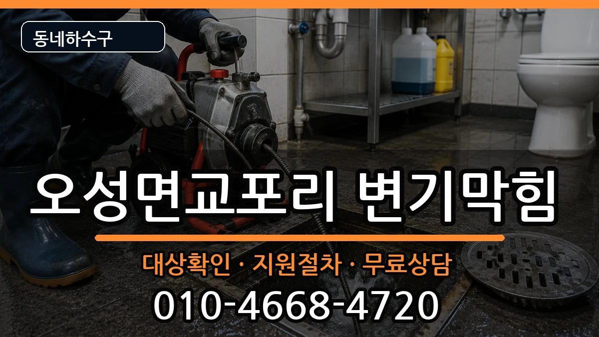 경기평택시오성면교포리 변기막힘 경기평택시오성면교포리 변기막힘 증상 처리 안내 이미지 2