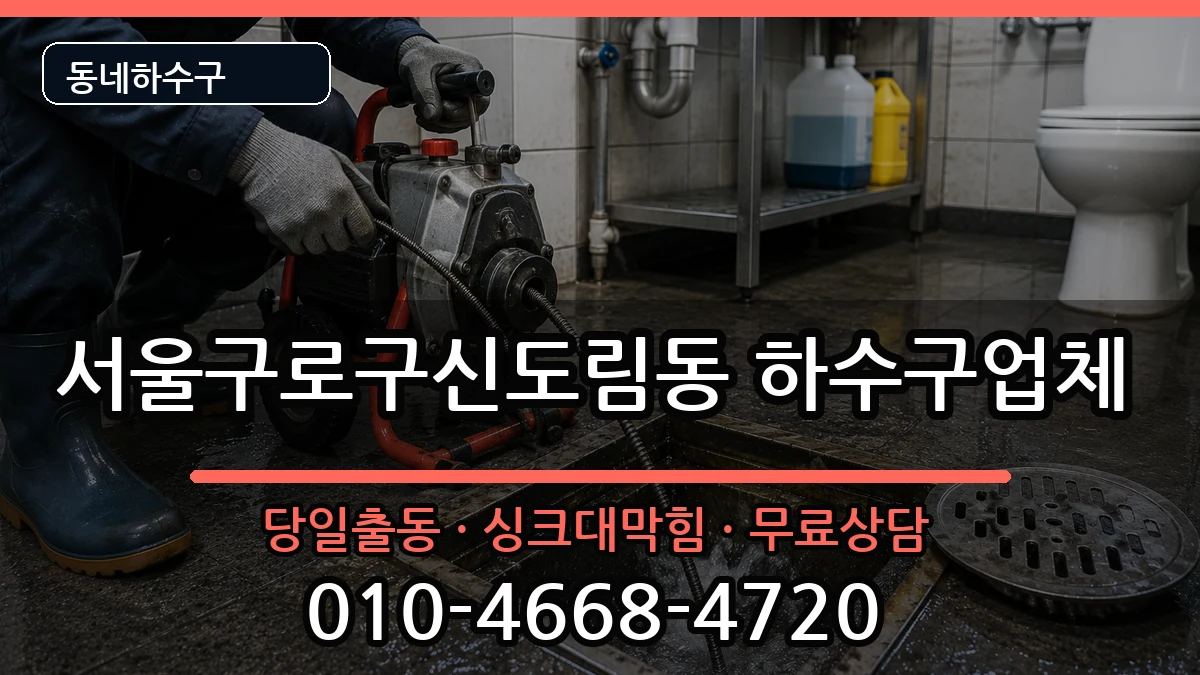서울구로구신도림동 하수구막힘 서울구로구신도림동 하수구막힘 증상 처리 안내 이미지 3