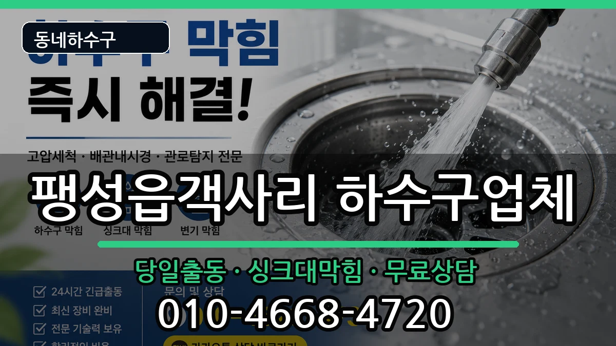 경기평택시팽성읍객사리 하수구막힘 경기평택시팽성읍객사리 하수구막힘 증상 처리 안내 이미지 2