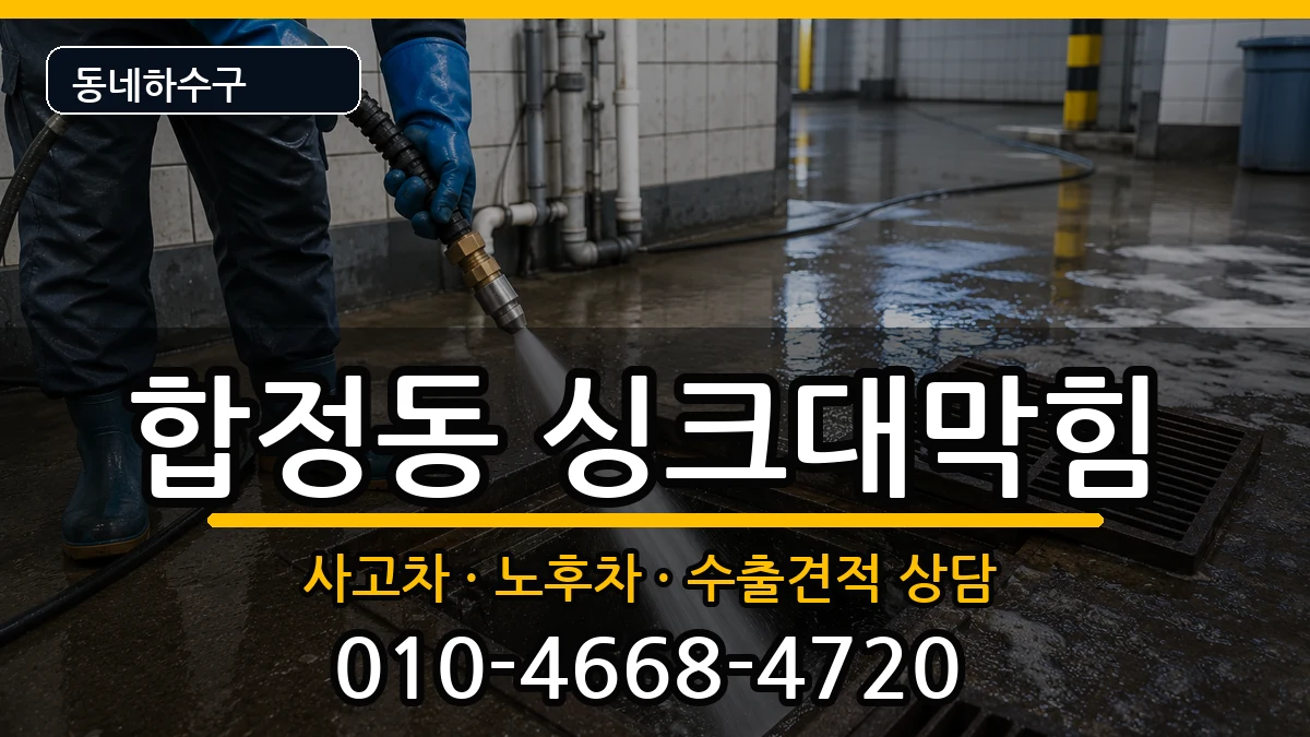 경기평택시합정동 싱크대막힘 증상 처리 안내 이미지 1