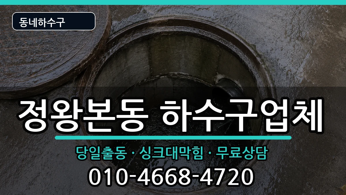 경기시흥시정왕본동  하수구막힘 FAQ형