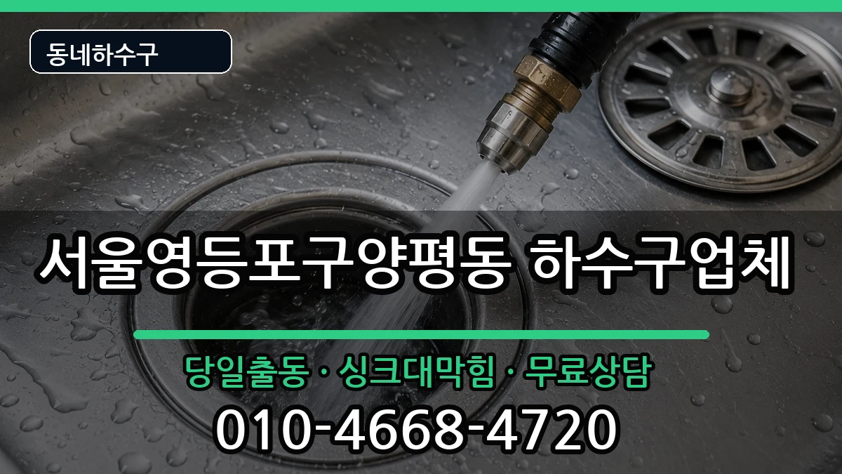 서울영등포구양평동 하수구막힘 서울영등포구양평동 하수구막힘 증상 처리 안내 이미지 2