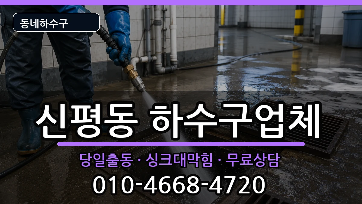 경기고양시덕양구신평동  하수구막힘 지역형