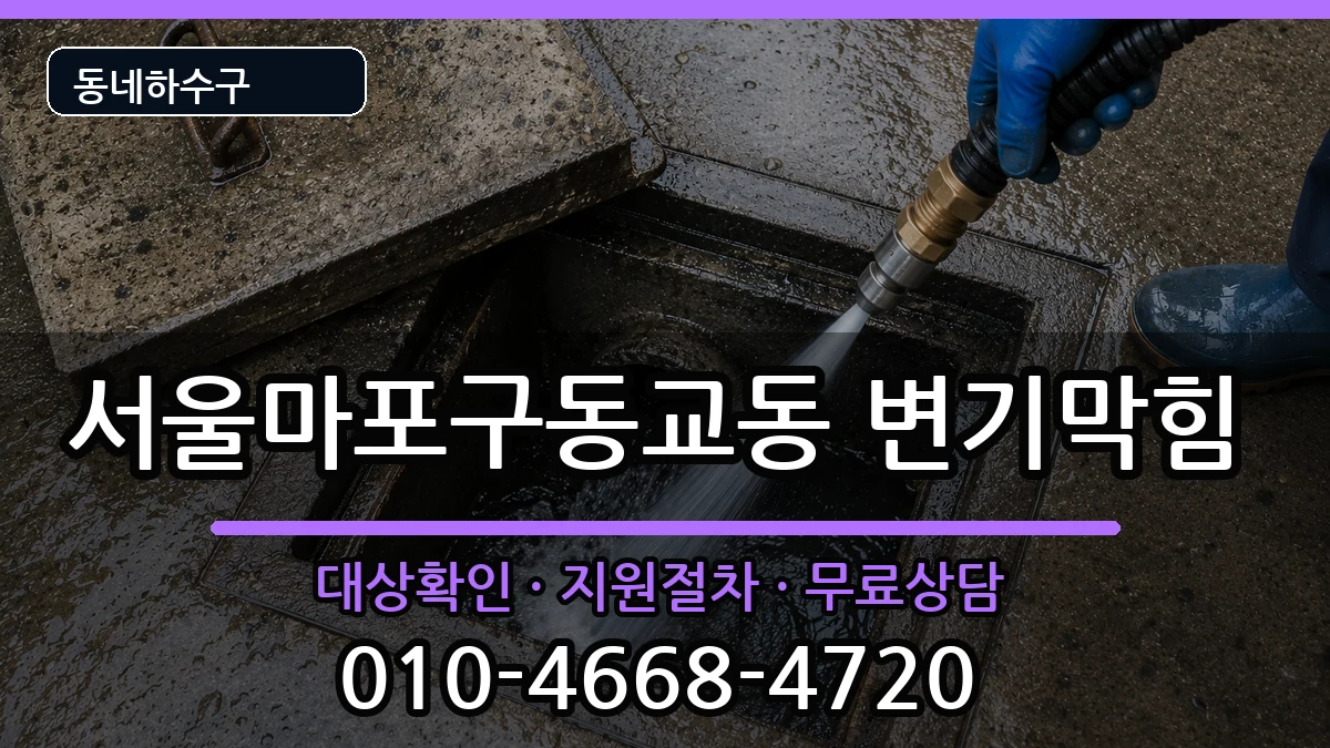 서울마포구동교동 변기막힘 서울마포구동교동 변기막힘 증상 처리 안내 이미지 1