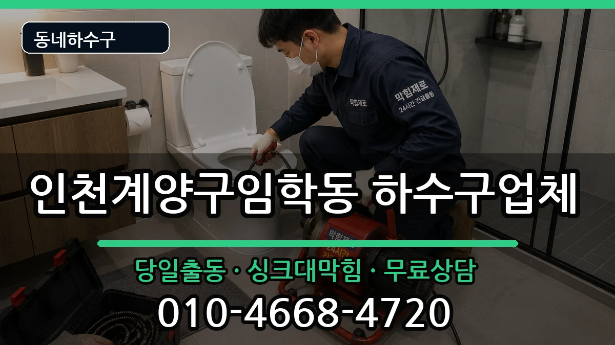 인천계양구임학동 하수구막힘 인천계양구임학동 하수구막힘 증상 처리 안내 이미지 1
