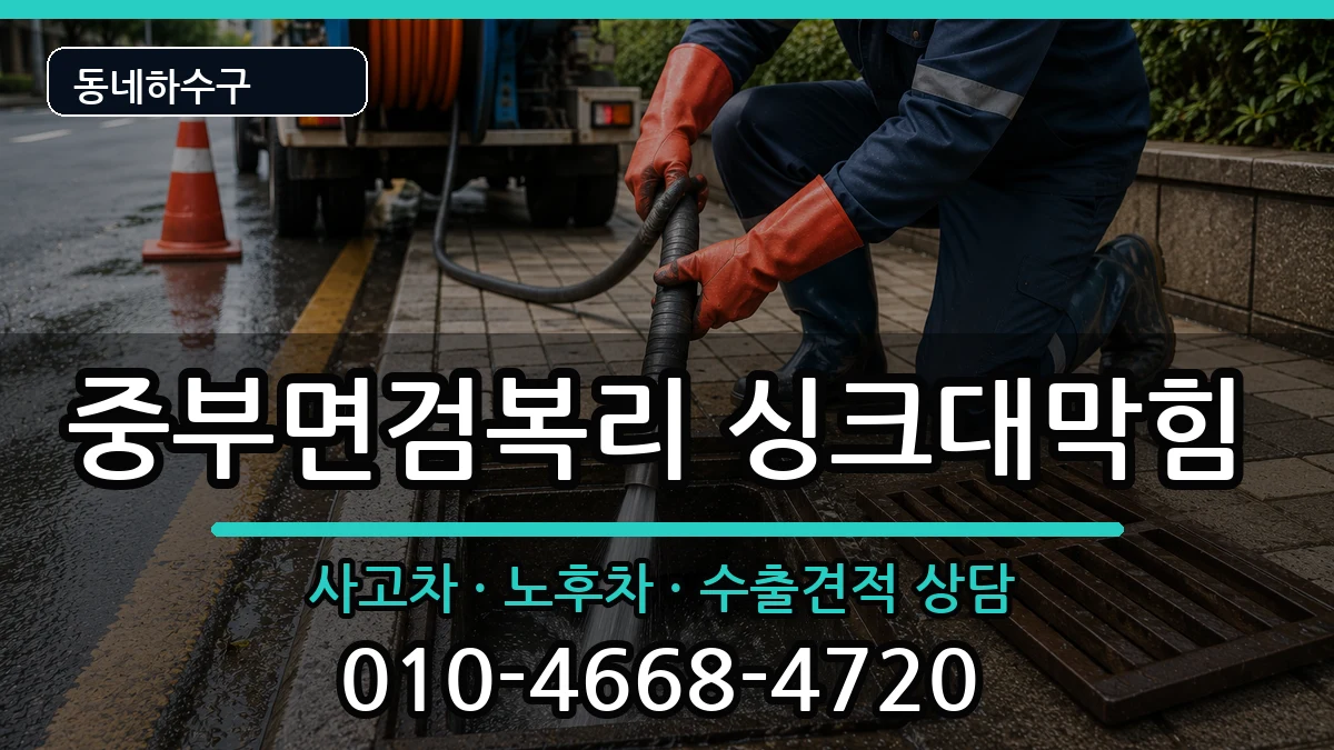 경기광주시중부면검복리 싱크대막힘 경기광주시중부면검복리 싱크대막힘 증상 처리 안내 이미지 1