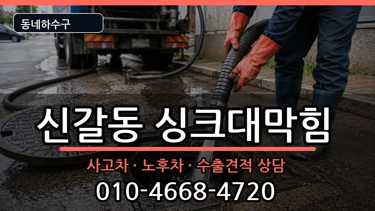 경기용인시기흥구신갈동 싱크대막힘 경기용인시기흥구신갈동 싱크대막힘 증상 처리 안내 이미지 1