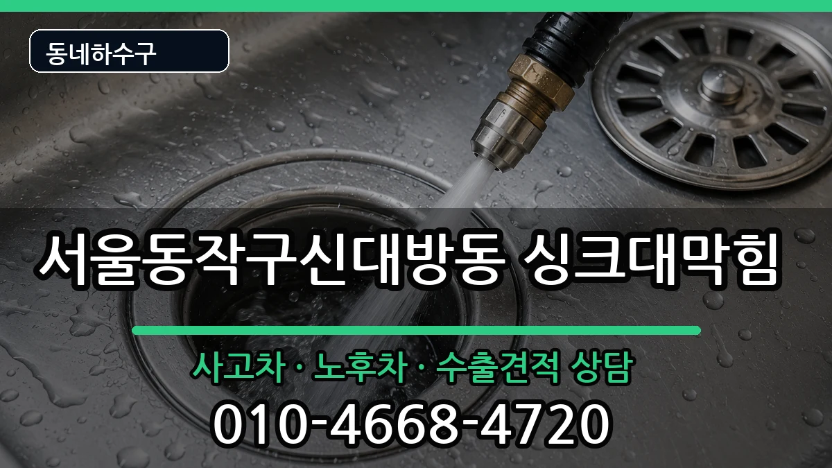 서울동작구신대방동 싱크대막힘 서울동작구신대방동 싱크대막힘 증상 처리 안내 이미지 2