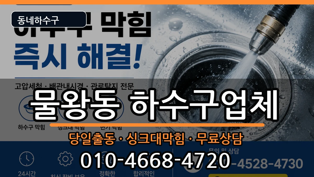 경기시흥시물왕동 하수구막힘 경기시흥시물왕동 하수구막힘 증상 처리 안내 이미지 2