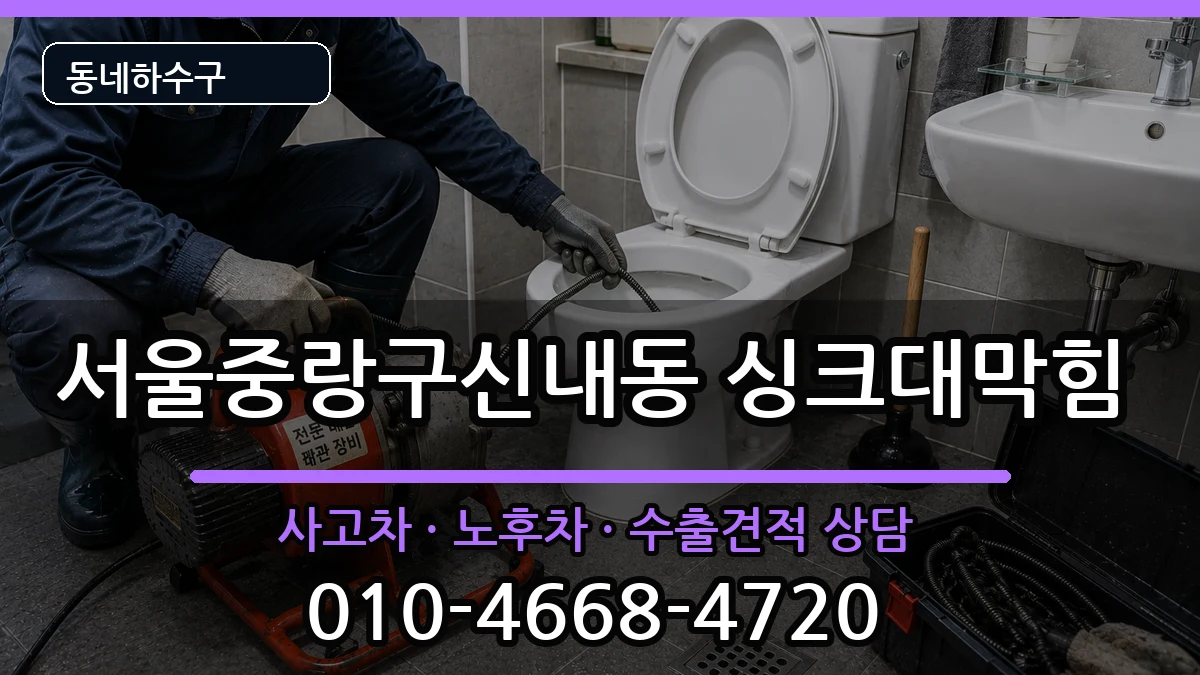 서울중랑구신내동 싱크대막힘 서울중랑구신내동 싱크대막힘 증상 처리 안내 이미지 1