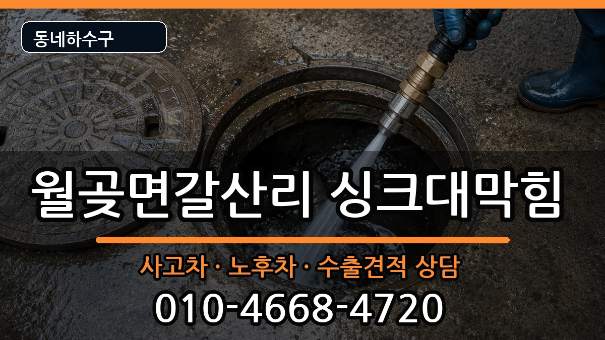 경기김포시월곶면갈산리 싱크대막힘 증상 처리 안내 이미지 2