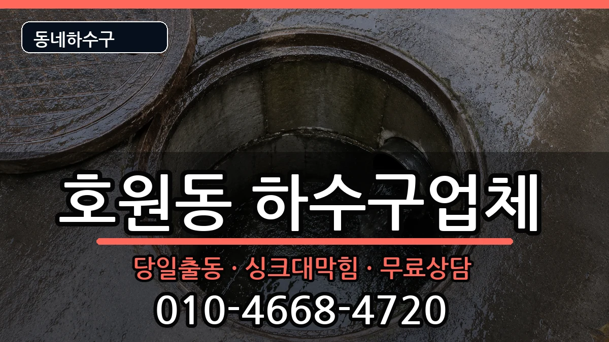 경기의정부시호원동  하수구막힘 FAQ형